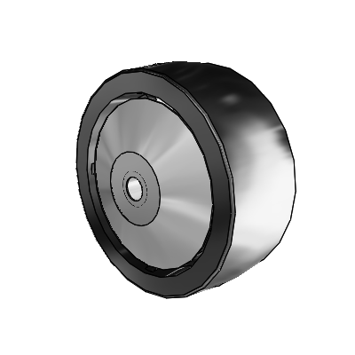 Polyolefin 5 x 2 Wheel with Plain Bearing