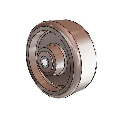 Thermo Nylon Resin 5 x 2 Wheel with Bronze Bearing