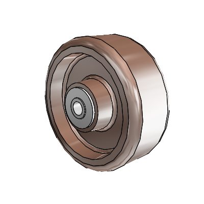 Thermo Nylon Resin 5 x 2 Wheel with Roller Bearing