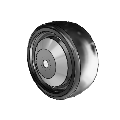 Endura Elastomer Monoformed Elastomer 5 x 2 Wheel with Precision Ball Bearing