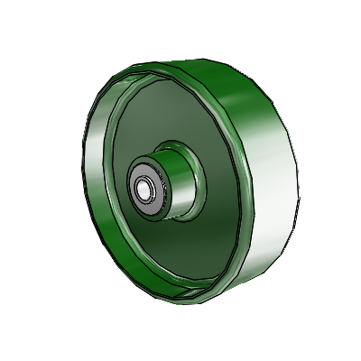 Cast Iron Enameled Cast Iron 6 x 2 Wheel with PPBB Bearing