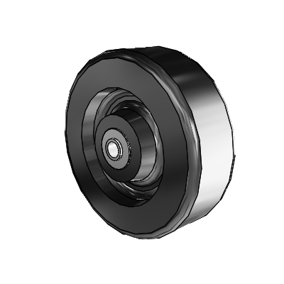 Phenolic Phenolic Resin 6 x 2 Wheel with Pedestal Precision Ball Bearing