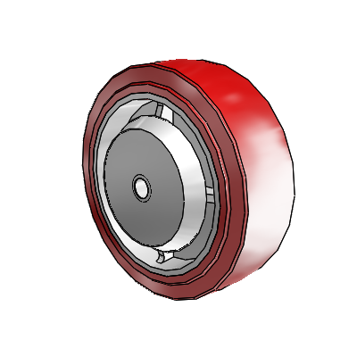 Polyurethane Hi-Tech HI-TECH Polyurethane Polyolefin 6 x 2 Wheel with PPBB Bearing
