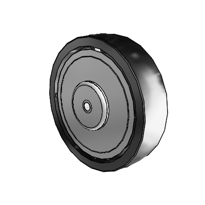 Polyolefin 8 x 2 Wheel with Plain Bearing