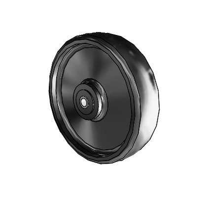 Endura Elastomer Monoformed Elastomer 8 x 2 Wheel with Roller Bearing