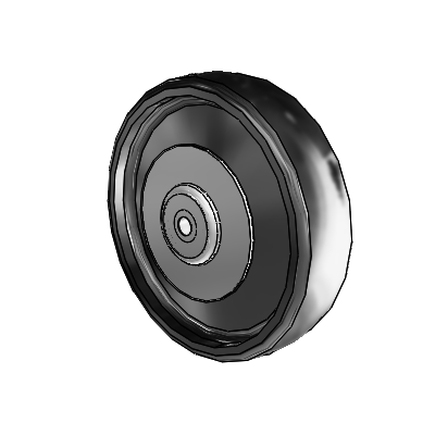 Endura Elastomer Monoformed Elastomer 8 x 2 Wheel with Precision Ball Bearing