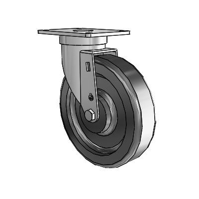 S30 Series Top Plate Stainless Steel Swivel Caster with 6 x 1.5 Phenolic Wheel