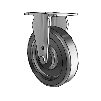 S30 Series Top Plate Stainless Steel Rigid Caster with 6 x 1.5 Phenolic Wheel