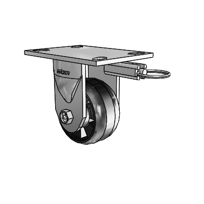 6 Series Kingpinless Casters Top Plate Rigid Caster with 4 x 2 Maxim Wheel
