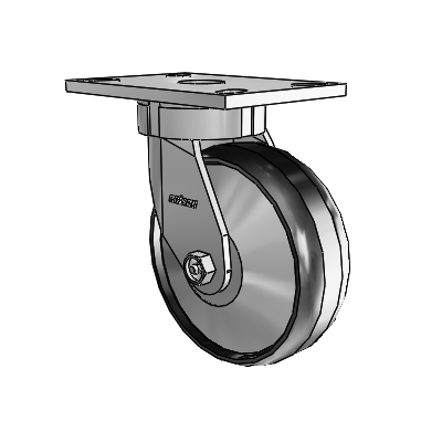 6 Series Kingpinless Casters Top Plate Swivel Caster with 6 x 2 Maxim Wheel