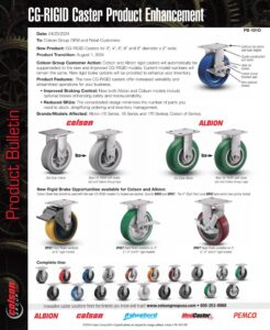 CG Rigid Rigs new product bulletin (OEM)