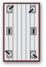 Four Swivel, Two Rigid