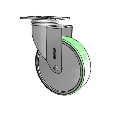 Stainless Steel Top Plate Swivel Caster with 5 x 1.25