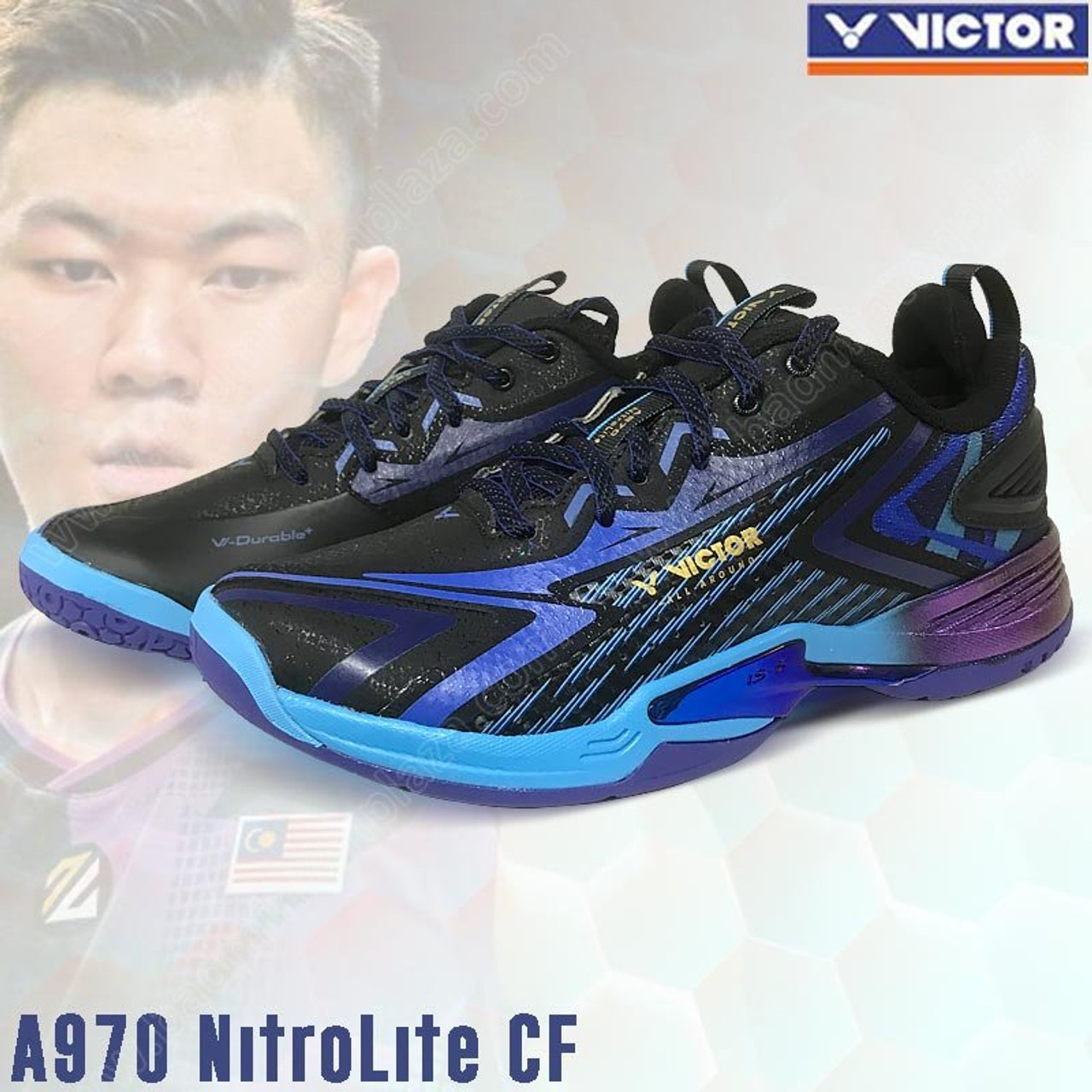 VICTOR ビクター A970 NITRO LITE リージージャモデル VICTOR(スポーツ) ビクター バドミントンシューズ A970 NITRO