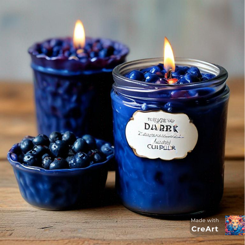 Dark Blueberry Muffin Mini Candle