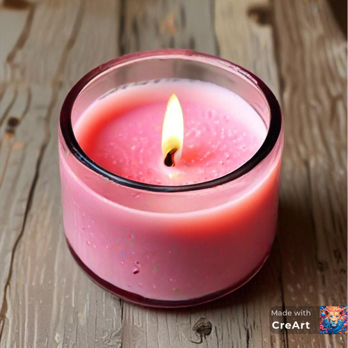 Strawberry  Rose Petal & Birch Mini Candle