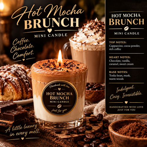 Hot Mocha Brunch  mini Candle