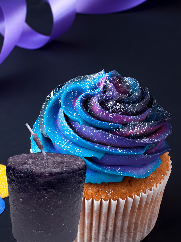 Bleuberry Cupcake mini Candle