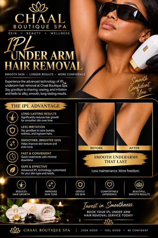 IPL UNDER ARM LASER HAIR REMOVAL SESSION