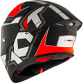 KYT TT-Revo Electron Matte Grey Red Helmet