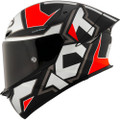 KYT TT-Revo Electron Matte Grey Red Helmet