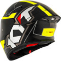 KYT TT-Revo Electron Matte Black Yellow Helmet