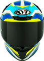 KYT TT-Revo Grand Prix White Light Blue Helmet