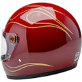 BILTWELL Gringo S Flames Helmet - Garnet Red