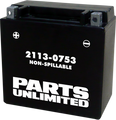 PARTS UNLIMITED AGM Maintenance-Free Battery