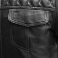 First MFG Co Cinder Men's Cafe Style Leather Jacket