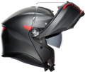 AGV Tourmodular Frequency Helmet - Matte Gunmetal/Red