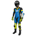 CORTECH Sector Pro Air 1-Piece Leather Suit - Blue/Hi-Viz