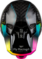 FLY RACING Formula S Carbon Legacy Helmet - Black/Electric Blue/Fuschia