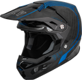 FLY RACING Formula Carbon Tracer Helmet - Blue/Black