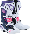ALPINESTARS Tech 10 Boots - White/Violet/Navy/Pink
