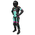 CORTECH Revo Sport Air Women's 1-Piece Leather Suit - Black/Teal