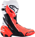 ALPINESTARS Supertech R Vented Boots - Black/Fluorescent Red