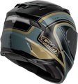 GMAX FF-98 Aftershock Helmet - Grey/Metallic Gold