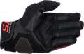ALPINESTARS Halo Leather Gloves - Black/Red