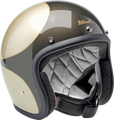 BILTWELL Bonanza Scallop Helmet - Charcoal/Champagne