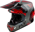 FLY RACING Formula CP Slice Helmet - Grey/Red