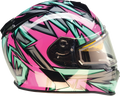 Z1R Warrant Neuron Snow Electric Helmet - Pink/Teal