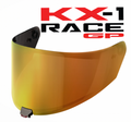 KYT KX-1 Race GP Visor - Gold Iridium
