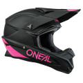 O'NEAL 1 SRS Solid Helmet - Black/Pink