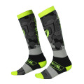 O'NEAL Pro MX Socks - Camo Gray/Neon Sox