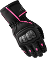 RST S1 D3O Ladies Leather Glove - Black/Pink 