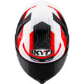 KYT TT-Revo Speeding Helmet - White/Red