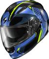 SCORPION EXO Ryzer Switch Full-Face Helmet - Blue/Hi-Viz 