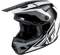 FLY RACING 2026 Kinetic Crest Helmet - Black/White/Grey