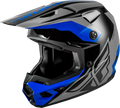 FLY RACING 2026 Kinetic Crest Helmet - Grey/Black/Blue